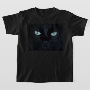 Camiseta - Ojos de gato negro