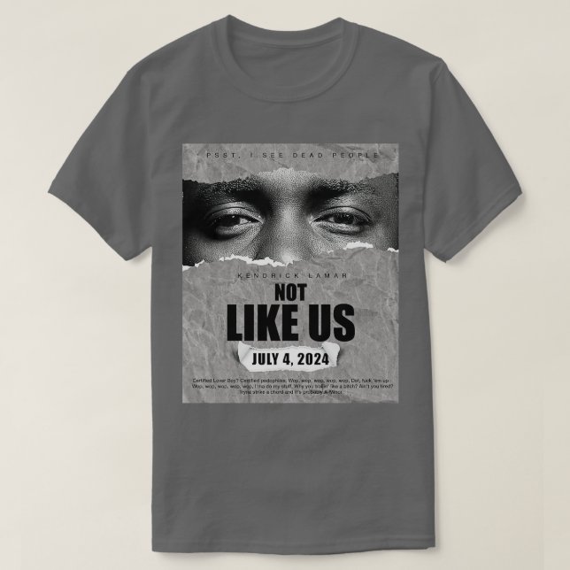 Camiseta Ojos de Kendrick Lamar Hiphop Music (Diseño del anverso)