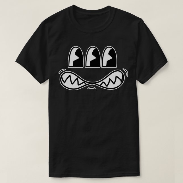 Camiseta Ojos de la cara simpatías retro Radioactivas 3 ojo (Diseño del anverso)
