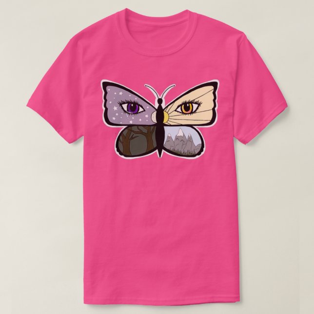 Camiseta Ojos de mariposa (Diseño del anverso)