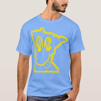 Camiseta Ojos de MN Minnesota Grunge Cara sonriente Fondo n