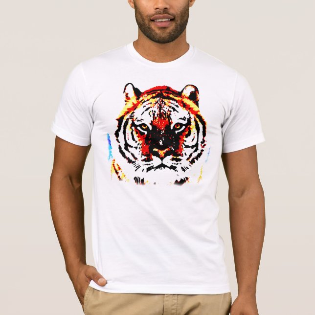 Camiseta Ojos de tigre salvajes (Anverso)