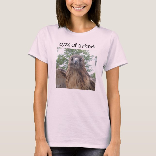 Camiseta Ojos de un camisón de conservación de halcones (Anverso)