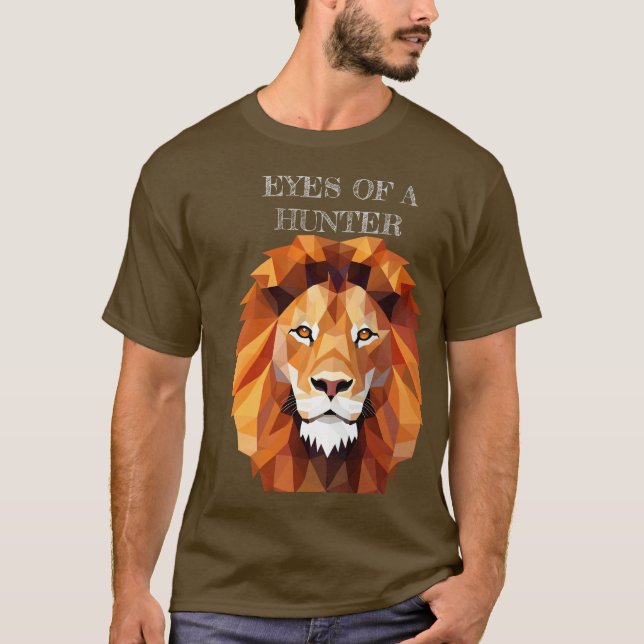 Camiseta Ojos de un cazador - Lion Tee centrado (Anverso)