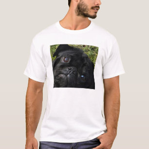 Camiseta ojos del negro-barro amasado