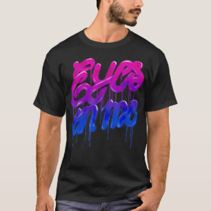 Camiseta Ojos del Orgullo Gay Sobre Mí Bandera Bisexual LGB