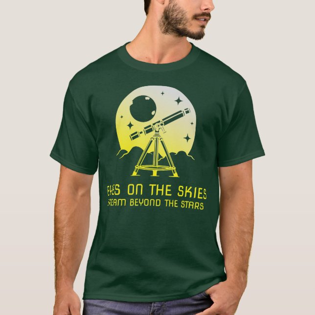 Camiseta Ojos en los cielos sueñan más allá de las estrella (Anverso)