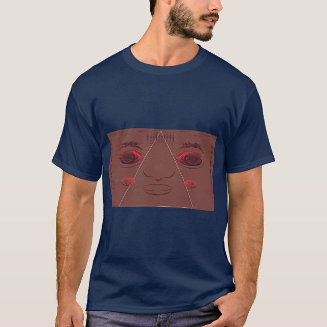 Camiseta Ojos en rosas. (Anverso)