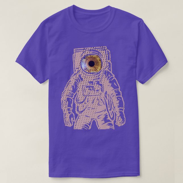 Camiseta Ojos espaciales astronautas (Diseño del anverso)