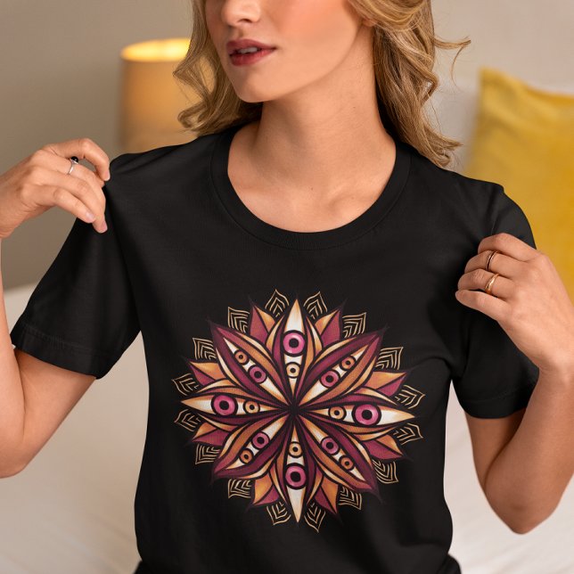 Camiseta Ojos espeluznantes Flor psicodélica Trippy Art (Subido por el creador)