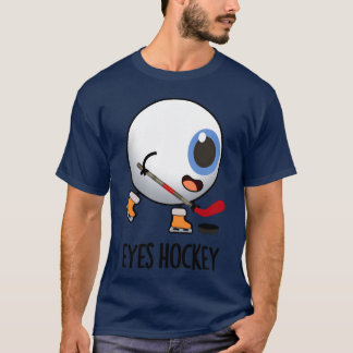 Camiseta Ojos Hockey Divertido Hockey sobre Hielo Deportes