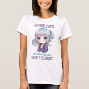 Camiseta ojos lindos de Anime