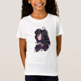 Camiseta ¡Ojos lindos del chica del manga del animado!