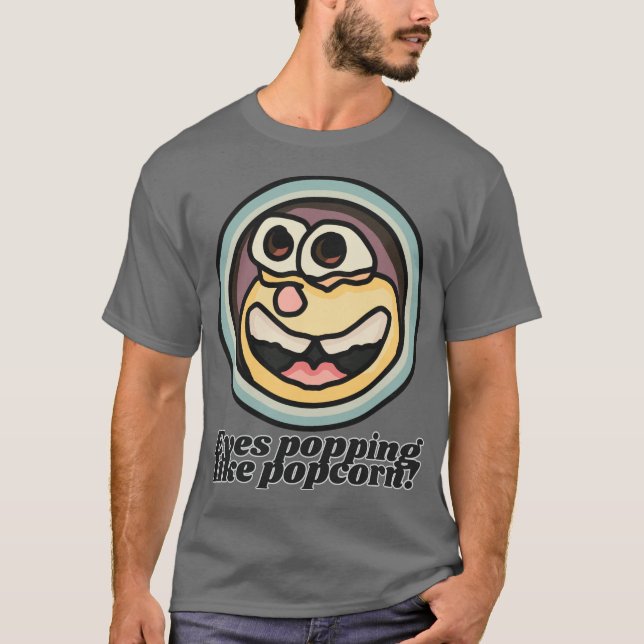 Camiseta ¡Ojos que aparecen como palomitas de maíz! | Diver (Anverso)