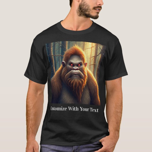 Camiseta Ojos rojos de Bigfoot Night Woods (Anverso)