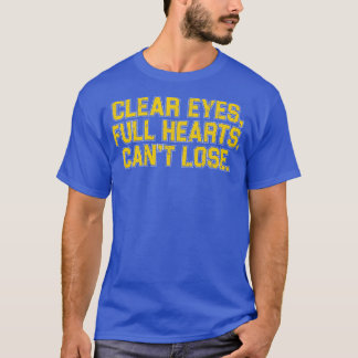 Camiseta Ojos transparentes Corazón completo no puede perde