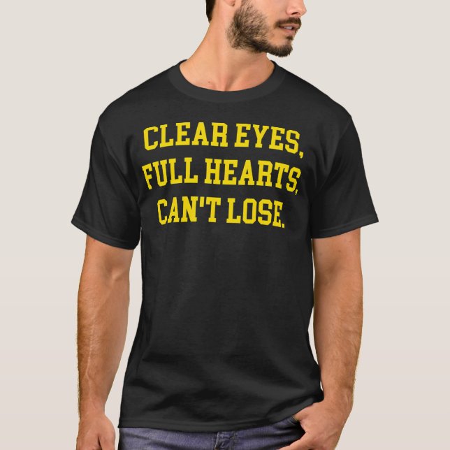 Camiseta Ojos transparentes Corazón completo no puede perde (Anverso)