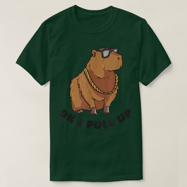 Camiseta Ok, Me Pido Gracioso Lente De Capibara Meme (Diseño del anverso)