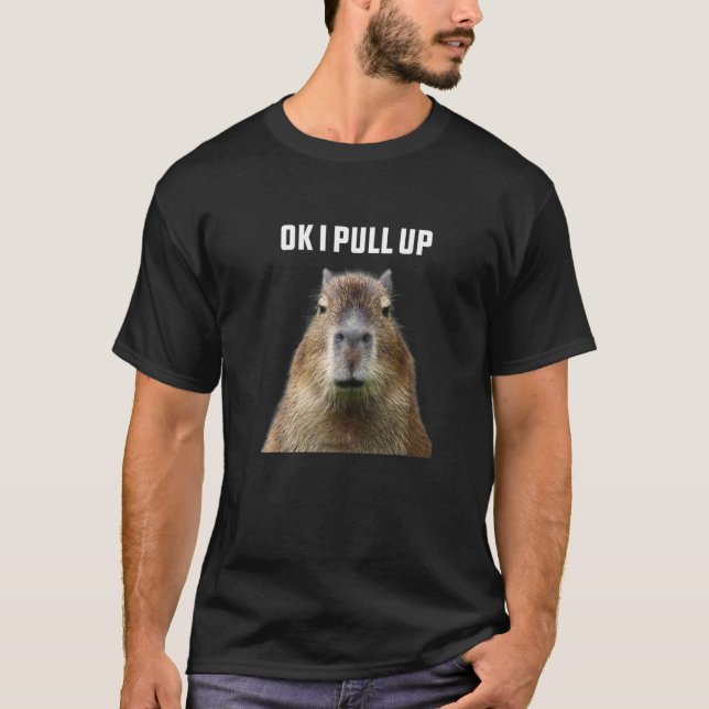 Camiseta Ok, Tira De Capybara Premium (Anverso)