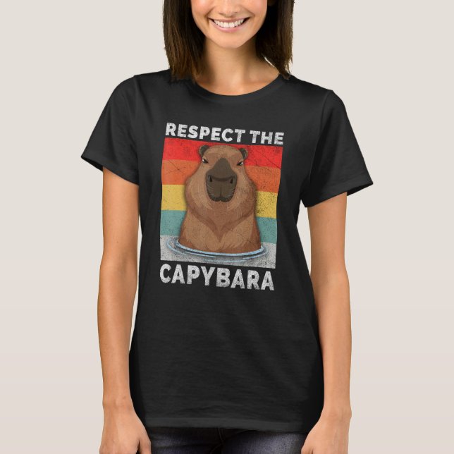 Camiseta Ok, Tiro Hacia Arriba El Capibara Rodent Cuibara D (Anverso)