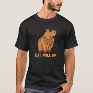 Camiseta Ok, Tiro Hacia Arriba Los Gafas De Capibara Meme D