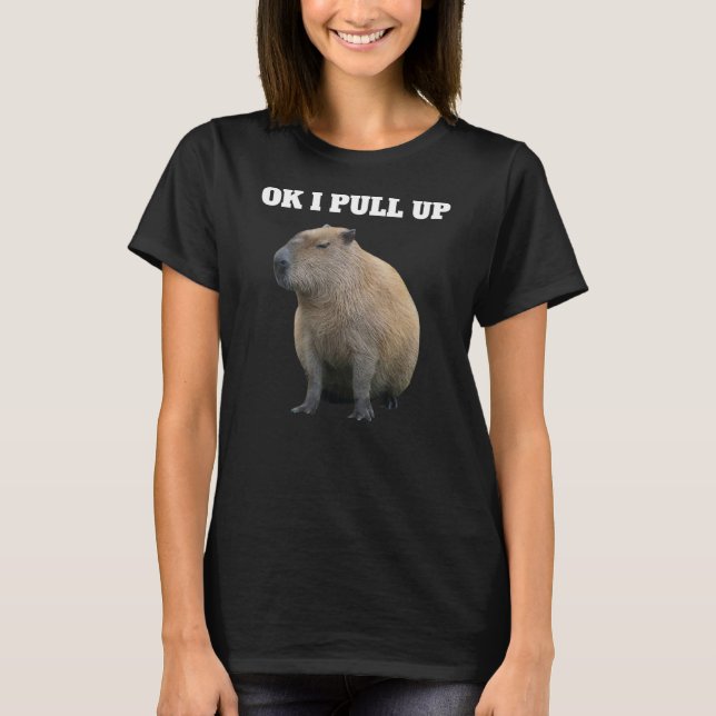 Camiseta Ok, Yo Tiro El Capibara Meme Capybara (Anverso)