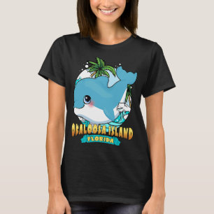 Camiseta OKALOOSA ISLA FLORIDA Cute Baby Dolphin Beach So
