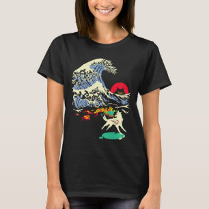 Camiseta Okami Amaterasu Sun God Wolf The Great Wave Video