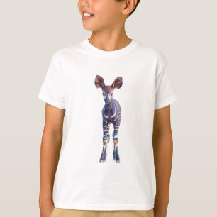 Camiseta Okapi de Bosque Animal Estilizado y Sorprendente p