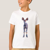 Okapi de bosque estilizado y llamativo para niños