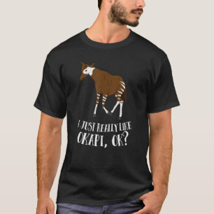 Camiseta Okapi Divertido Me Gusta Mucho Okapi Ok Divertido 