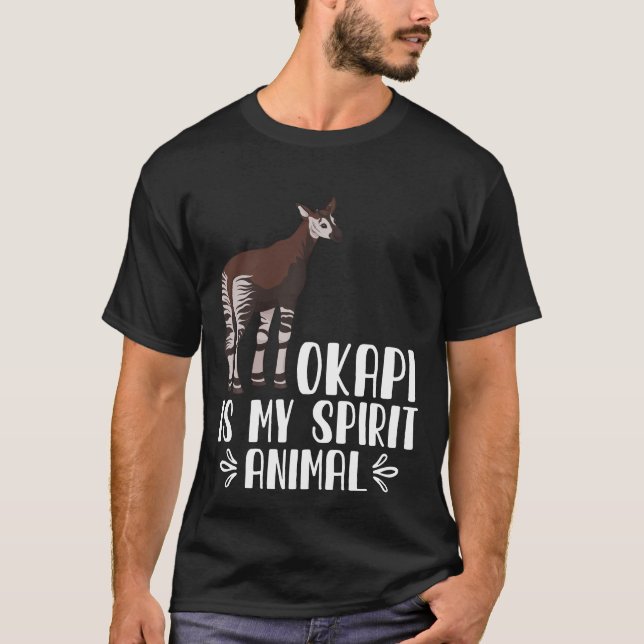 Camiseta Okapi es mi animal espiritual (Anverso)