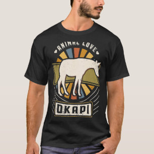 Camiseta Okapi Vintage Classic Retro Animal