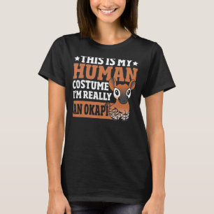 Camiseta Okapi Zoólogo de Vida Silvestre Okapi Okapi