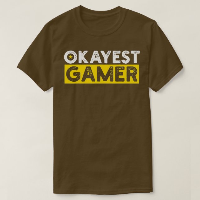 Camiseta Okayest Gamer  (Diseño del anverso)