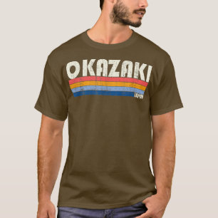 Camiseta Okazaki estilo retro vintage de los años 70, Japón