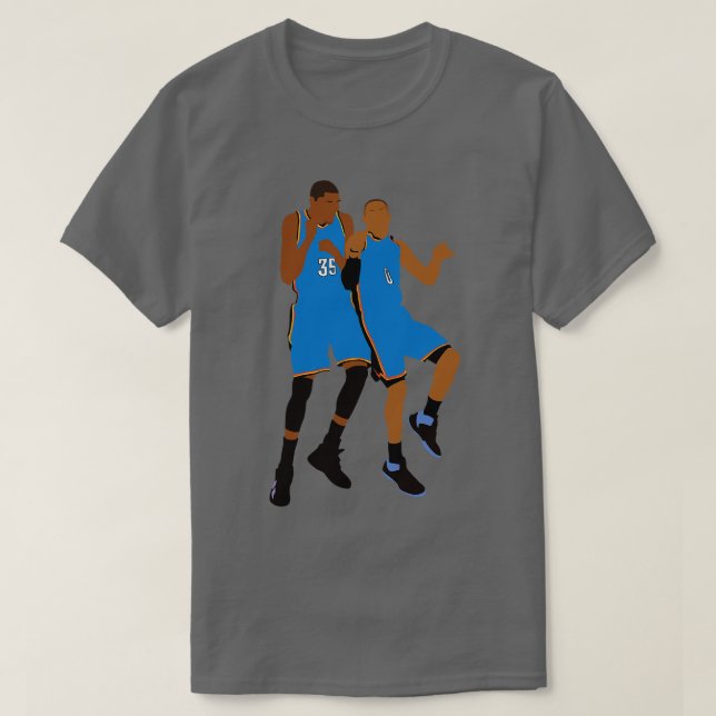 Camiseta OKC Thunder duo Durant Westbrook (Diseño del anverso)