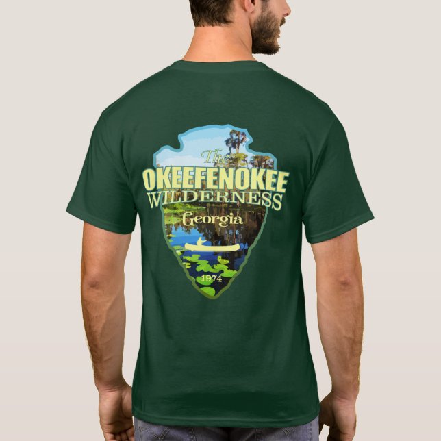 Camiseta Okeefenokee WA (punta de flecha) (Reverso)