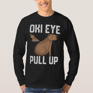 Camiseta oki eye pull up para hombres mujeres niñas meme d