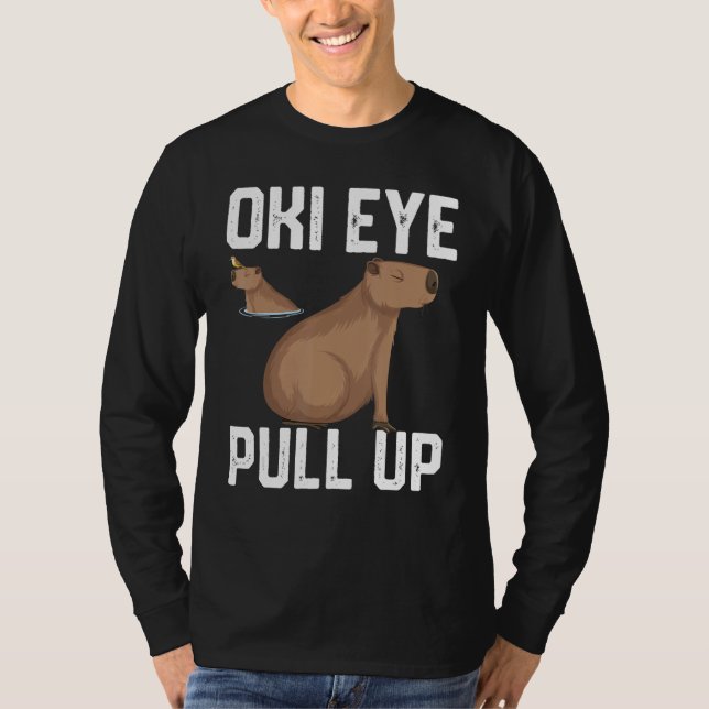 Camiseta oki eye pull up para hombres mujeres niñas  meme d (Anverso)