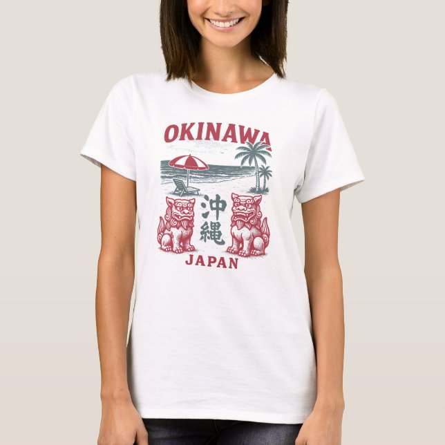 Camiseta Okinawa Beach Vintage (Anverso)