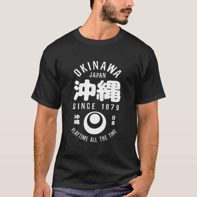 Camiseta Okinawa Japón Kanji japonés Okinawa Naha Japón (Anverso)