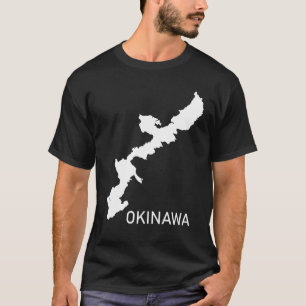 Camiseta Okinawa (mapa de Okinawa) camiseta mascul