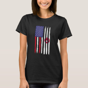 Camiseta Okinawa Rota Bandera Media Americana Patriótica Ok