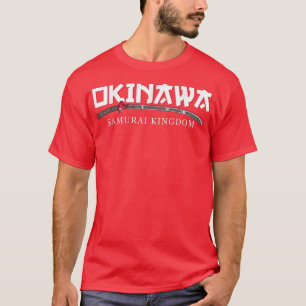 Camiseta Okinawa Samurai Reino de Japón Cultura Kanji