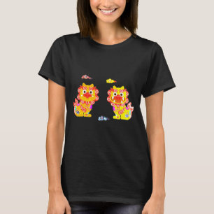Camiseta Okinawa Twin Shisa サ 沖 縄 T-Shirt