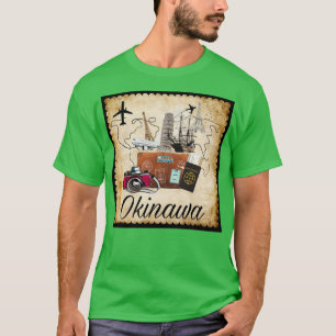 Camiseta Okinawa World Travel Souvenir Travel, destino T