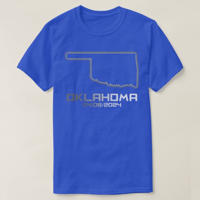 Camiseta Oklahoma América Astronomía total Eclipse solar 20 (Diseño del anverso)