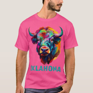 Camiseta Oklahoma American Bison Lover Buffalo Souvenir