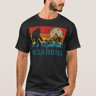 Camiseta Oklahoma Bigfoot Montañas Vintage Senderismo